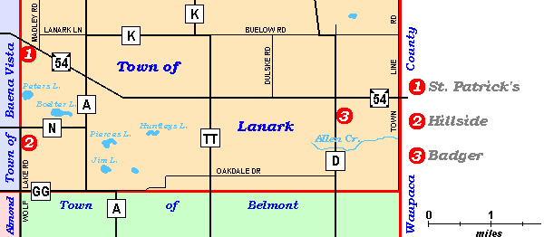 Lanark Township map